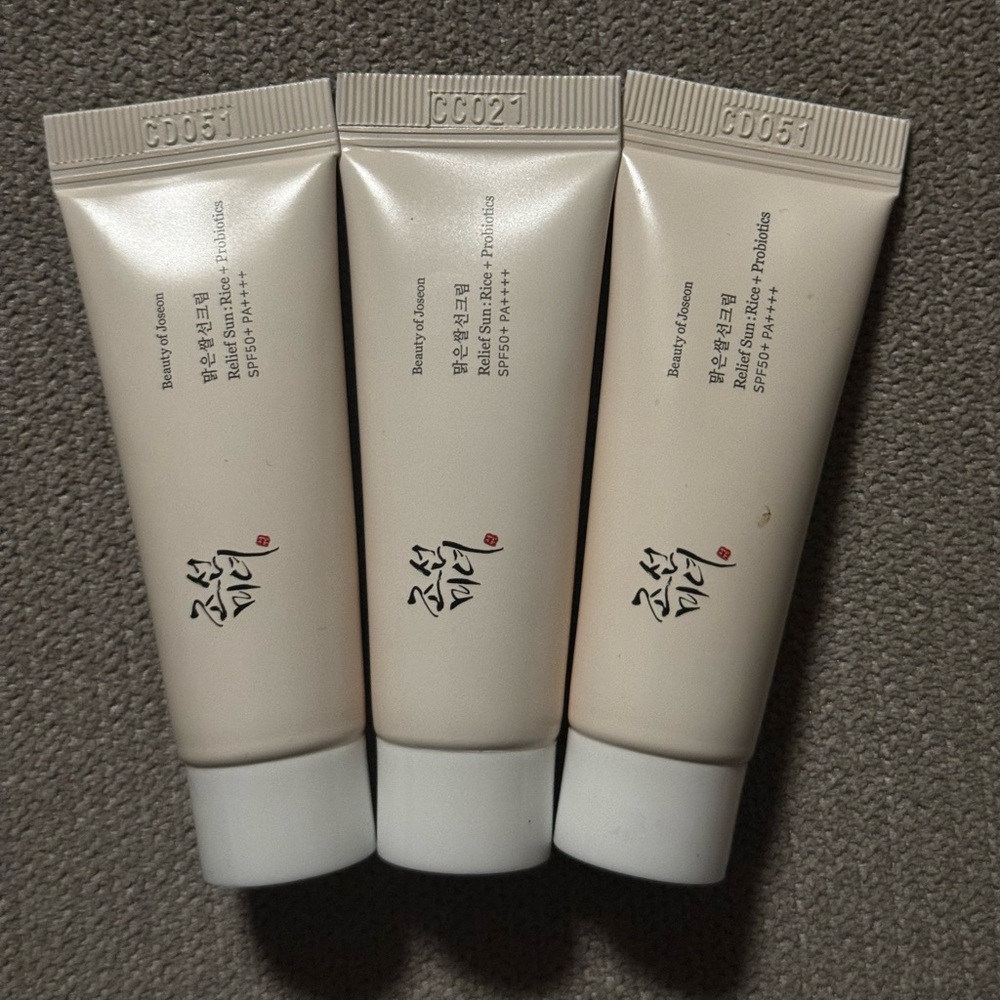 Set of Three Skincare Tubes SPF 50 Beauty of Joseon